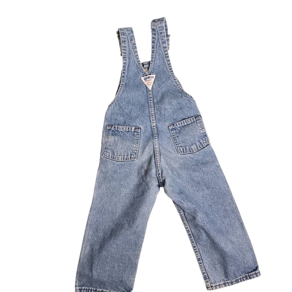 Vintage OshKosh B'gosh Blue Denim Vestback Overalls 3T